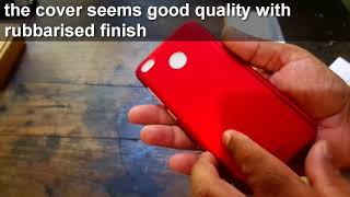 iPaky 360 Degree Case Cover with Tempered Glass unboxing & installation for Redmi 4