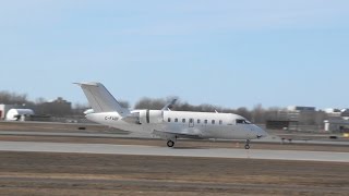 Private Jet - Bombardier Challenger 605 (C-FAOF) Landing 06R Montreal Trudeau YUL | CYUL