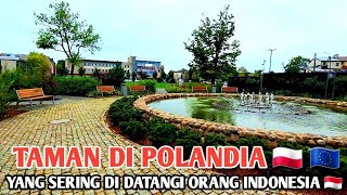 SUASANA TAMAN PAGI HARI DI POLANDIA 🇵🇱