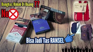 Cara Membuat Tas Mini Ransel Dari Bungkus Rokok - DIY Paper Bag