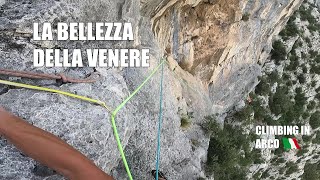 Arco, Coste dell'Anglone/Piramide Lakshmi - Via La Bellezza della Venere  V-, 9 pitches