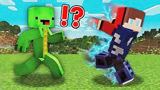 OVERSPEED Speedrunner VS Hunter in Minecraft JJ and Mikey SUPERHERO challenge Cash and Nico Maizen