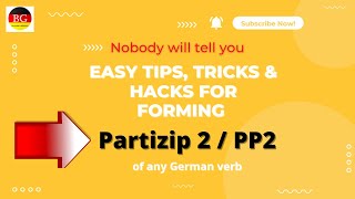 How do you find the Past participle of verb in German?/Past Participle in German/ Partizip 2/ PP2