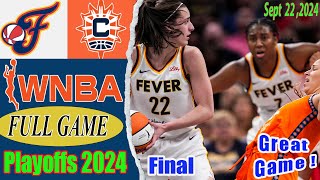 Indiana Fever vs. Connecticut Sun [ FINAL GAME ]Sept 22,2024 |WNBA Playoffs 2024 |First Round-Game 1