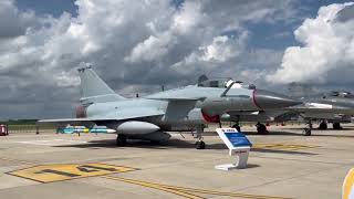 Chinese J10 fighter jet in Military airshow