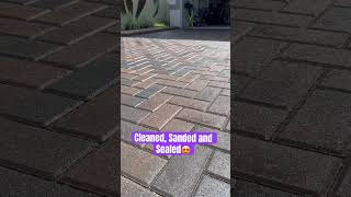 Paver Sealing #pressurewashing #home #diy #entrepreneur #paversealing #homemade #pavers #fypシ #fyp