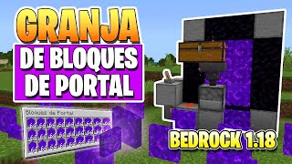 Minecraft Bedrock: GRANJA de PORTALES 1.18 🔥 | Minecraft Bedrock (PE, XBOX, PS4, SWITCH, WIN10)