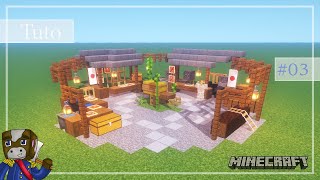 Minecraft - Tuto Construire un Village Japonais de A à Z #03 - Le marché (+ Décoration)