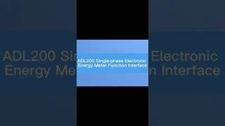 Acrel Electric | Press Up Key Function Interface of Single Phase Energy Meter ADL200