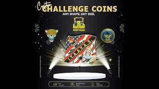 Custom challenge coin for your team, event, or organization!  Challenge Coin Builder