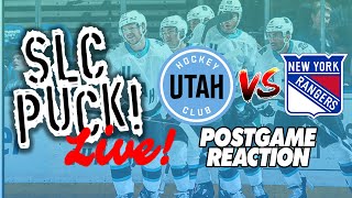 UTAH WILL NEVER LOSE! 3-0 AFTER OT WIN VS. NYR | SLC Puck! Live!