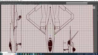 Northrup YF-23 Blocking Modeling in Maya