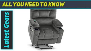 Pinnacle Platinum Power Lift Recliner w/ Massage & Heat: Best Recliner for Comfort