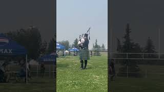 Hornpipe & Jig at Sherwood Park Highland Gathering | Lidgren Bagpiper #shorts #bagpipes