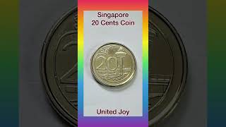 Singapore 20 Cents Coin | Singapore Currency || United Joy