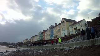 Dawlish railway destroyed