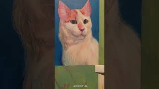 Watch me #painting a #cat #process