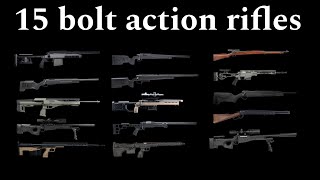 15 airsoft bolt action rifles!