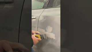 Sanding large dents smooth