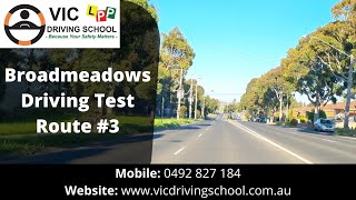 Broadmeadows Driving Test Route #3 | VIC Driving School