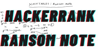 HashTables: Ransom Note | Interview Preparation | Hackerrank | Java