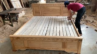 Woodworking Carpenter Perfect At a New Level - Build A King Size Bed Extremely Beautiful