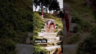 Push Ups on Stairs 💪|| Sunny deol si body status #shorts #rajatfauji #status