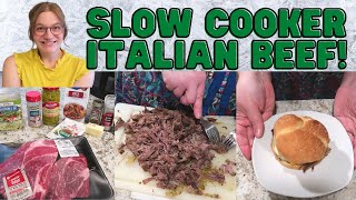 THE BEST SLOW COOKER ITALIAN BEEF RECIPE!