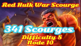 341 Scourges on Difficulty 8: Final Run: Node 10 One Shot Marvel Strike Force | War Scourge