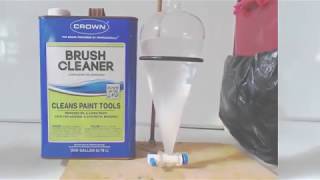 HOW TO EXTRACT PURE TOLUENE FROM BRUSH CLEANER via azeotropic distillation