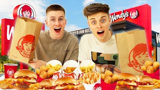 Trying The ENTIRE WENDYS Menu!! *UK TASTE TEST*