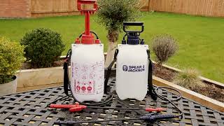 Spear & Jackson 5 litre Twin Pack of Pump Action Pressure Sprayers