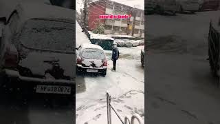 Snowfall in shimla #ytshorts