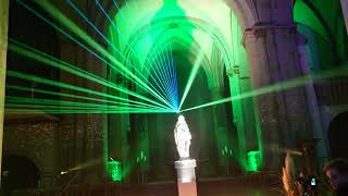 Laserkunst im Dom in Essen beim Lightfestival 2024 Teil 2