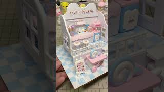 DIY Crafts Mini Ice Cream Shop/DIY Clay Crafts/DIY Miniature Shop Crafts/DIY Hand Crafts