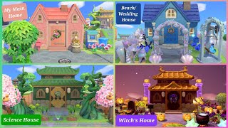 A Tour of My Four Fully Decorated Houses | Animal Crossing: New Horizons