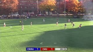 Carnegie Mellon University's Women's Soccer Goal by Tara Durstewitz vs. CWRU - 11-03-18