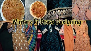 Winter Dress Designing 2023 | Dress Designing 2023 | Mix Vegetable Paratha Banaya