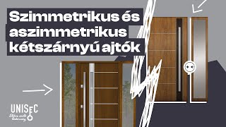 A szimmetrikus és aszimmetrikus kétszárnyú ajtók