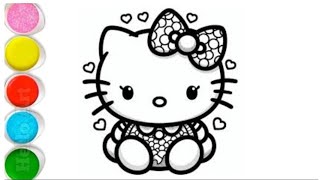 Learn How to hello Kitty 🐈 Draw Easy step by step drawing tutorial