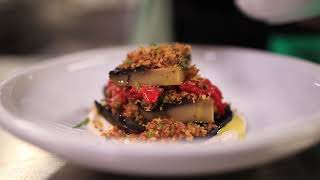 Slow cooked portobello mushrooms, smoked onion and garlic mayo