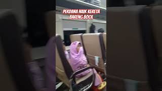 perdana naik kereta bareng bocil #shorts  #kereta #mudik