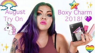 August Boxy Charm Try On! Review And Tutorial! 2018 | Makayla Wetmore