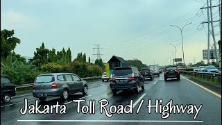 Jakarta Toll Road ||Jakarta Highway || Driving Around Jakarta