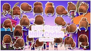 Bun Ginger Hair Berry Avenue Codes P1 🧡💜 Bloxburg Hair Brookhaven #roblox #aesthetic #ginger