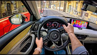 NEW Mazda CX-80 2025 🇯🇵 (3.3L e-SKYACTIV D 254 hp) | POV Test Drive #2212 Joe Black