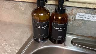 Foaming Hand Soap Dispenser Glass Jar Foam Dish Soap Dispenser Review