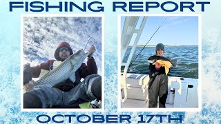 New Jersey Fishing Report October 17th #fishingreport #fishing #surffishing #stripedbass