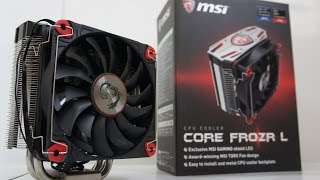 MSI Core Frozr L CPU Cooler Installation, i7 6700K OC and Test