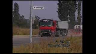 Mercedes Actros Kipper Sattelzug im Straßenbau